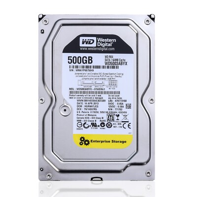 Western Digital 500GB WD5003ABYX RE4 Enterprise 64MB 3.5'' SATA HDD Hard Drive
