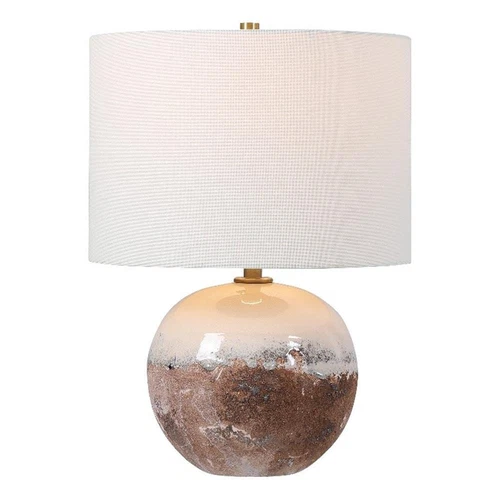Uttermost Durango Terracotta and Iron Accent Lamp in Brown/White - Picture 1 of 8