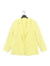 Maeve Women's Blazer Xl Yellow Polyester With Other, Viscose Overcoat