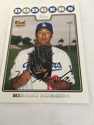 2008 Topps Hiroki Kuroda 531 bordure blanche RC LA Dodgers - Photo 1/2