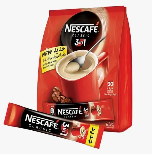 Nescafe 3 IN 1 Classic Bag One Cup Instant Coffee Sachets Dated 2025 30 pieces