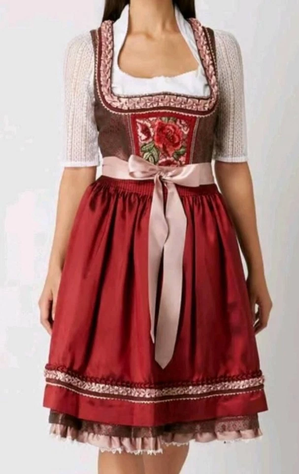 ☆Krüger ☆ Traum Midi Dirndl Bestickt Gr 40 42 Wasen~Oktoberfest~Motto Neu NP240€ - Bild 2 von 4