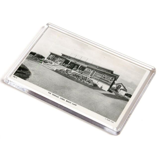 JUMBO MAGNET - Vintage Dorset - The Terrace Chesil Beach Camp JUMBO MAGNET - Vintage Dorset - The Terrace Chesil Beach Camp