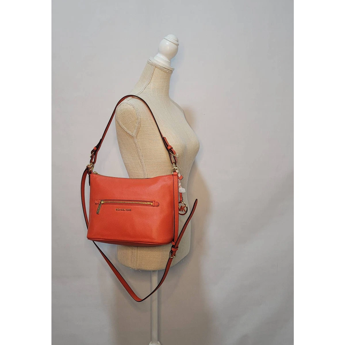 NEW Michael Kors Lupita Mandarin Leather Convertible Shoulder Crossbody