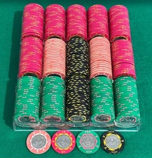 RARE Set of (300) Playboy Atlantic City Casino Chips - $2.50, $5, $25, $100 -Q43