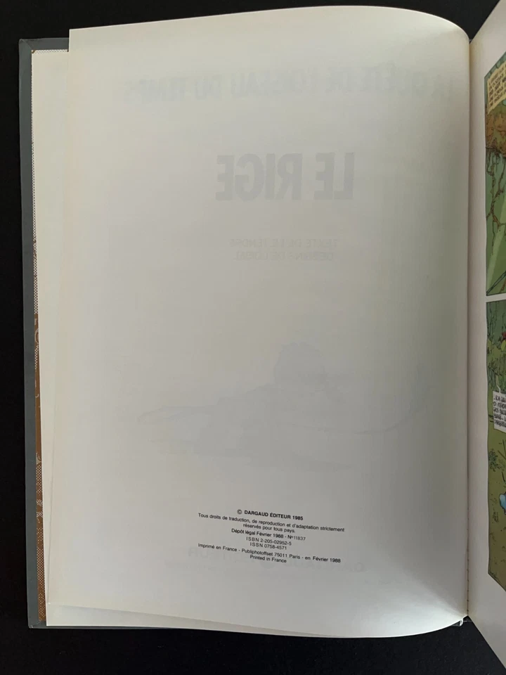 La Quête De L'oiseau Du Demps 3: Le Rige (Février 1988, February 1988) - Image 3 of 3