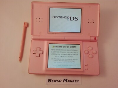 CONSOLE NINTENDO DS NDS LITE rosa con CARICABATTERIE e
