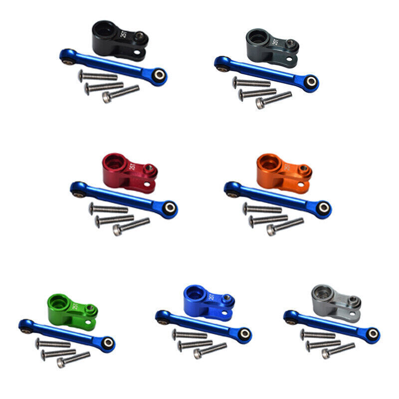 Aluminum Steering Gear Arm & Pull Rod Kit for TRAXXAS 1/10 MAXX Monster Truck RC