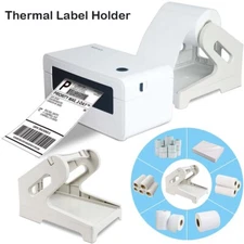 Label Holder 2 in1 Rolls & Fan-Fold Stack Paper Holder for Thermal Label Printer