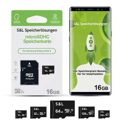 micro SD Speicherkarte für Samsung Galaxy Note 9 16GB 32GB 64GB 128GB 256GB