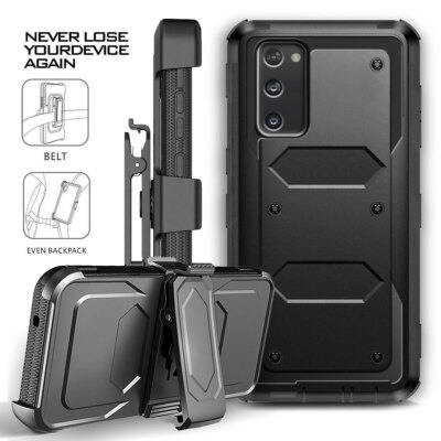 For Samsung Galaxy S20 FE/ 5G Case Shockproof Phone Cover w/ Belt Clip Holster