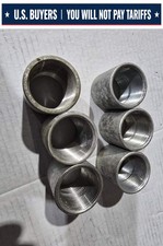 Rigid Conduit Coupling 1-1/4 in Threaded (LOT OF 3 STEEL AND 3 ALUMINUM)