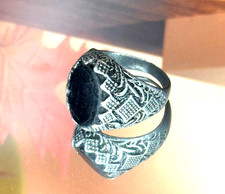 Rare Amazigh Berber Antique Ring Handmade Authentic Moroccan Tribal Jewelry