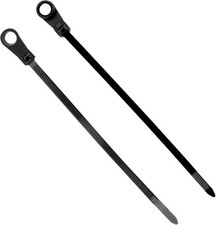 Self-Locking 6" Nylon Cable Ties - 100 Pack, 40 LBS with Installation Holes