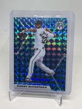 2021 Panini Mosaic - Sandy Alcantara #90 Choice Peacock Mosaic Prizm