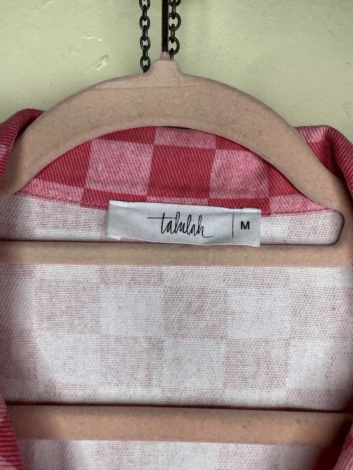 Talulah M Rosa 🍒Mameluco a Cuadros Talla Mediana Streetwear Barbiecore Punk Denim Foto 2 de 4