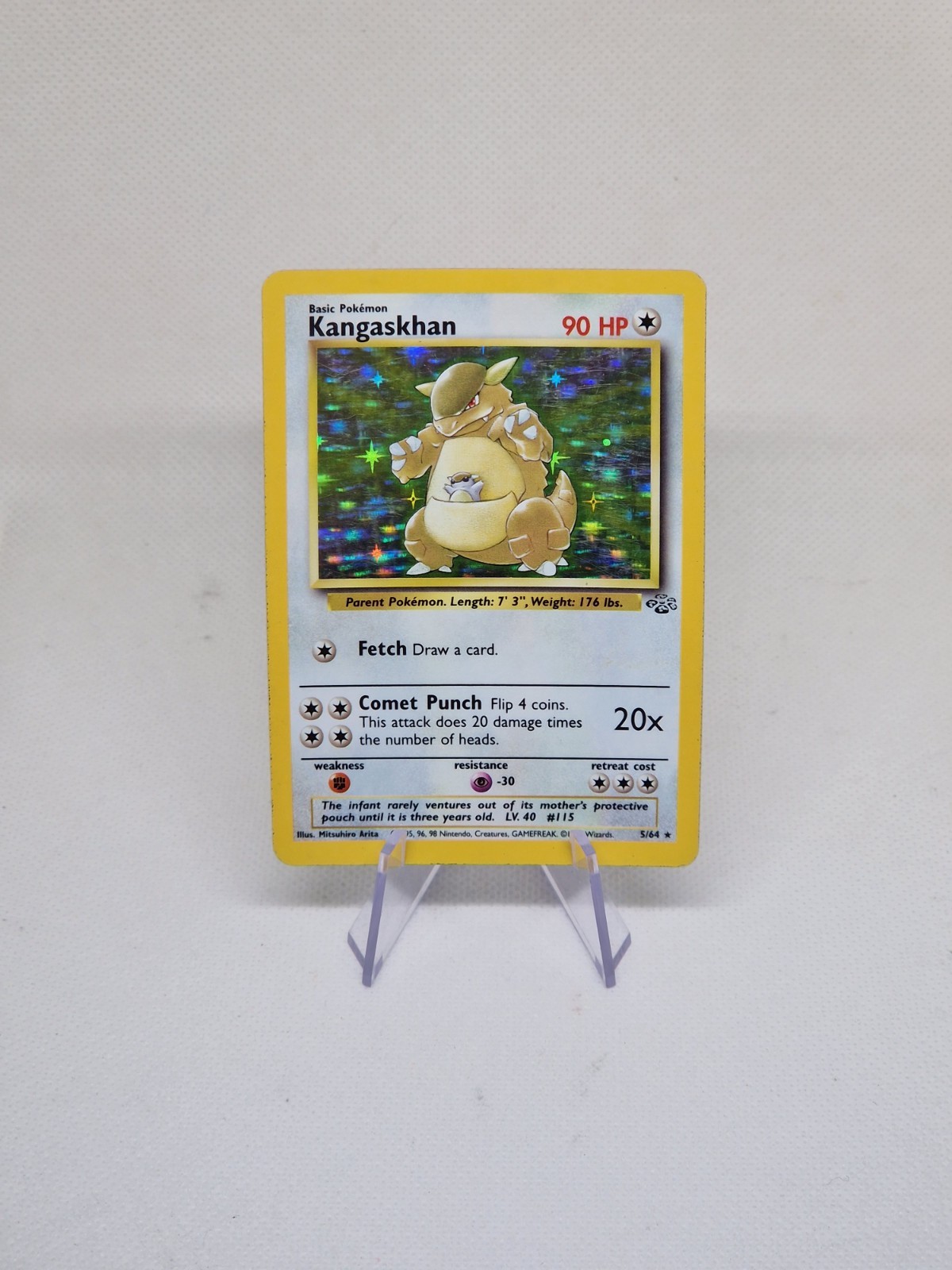 Kangaskhan 1st Edition Jungle Holo Rare Pokémon TCG 5/64 1995 - 1999