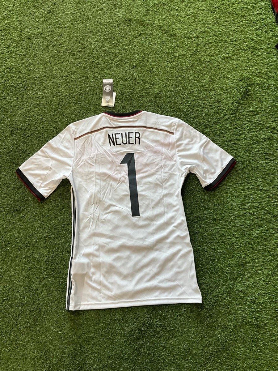 adidas Germany Men Home Jersey 14/15 Legend Neuer #1 - White | eBay