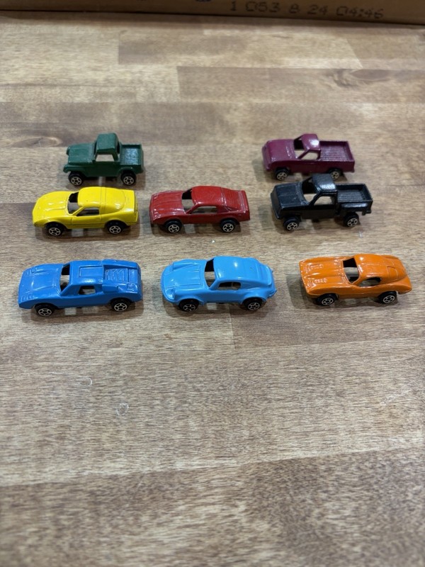 Vintage Lot of  8 Tootsie Toy Mini Cars. All In Excellent Condition