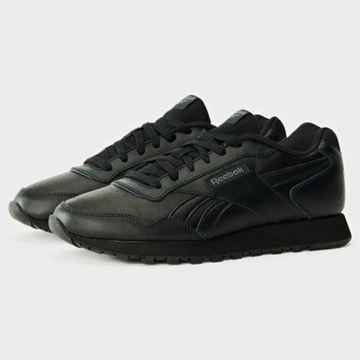 Reebok Classic Herren Sneaker Low Top Leder Schwarz EU 45 Schnürung