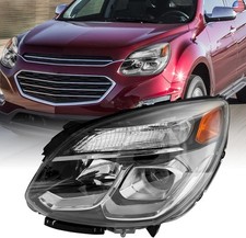 Headlight Assembly Compatible with 2016 2017 Chevy Chevrolet Equinox Halogen