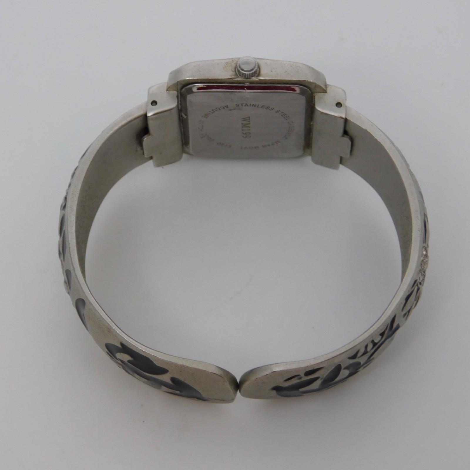 ACCUTIME WATCH CORP. WM199 Enameled Quartz Women's Watch Sz. 6 1/4" New Battery