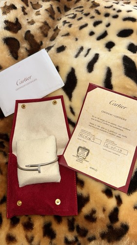 Cartier Juste Un Clou White Gold Bracelet With Diamonds 18K Size 19 RRP: £11,427