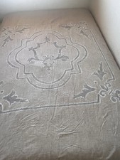 RESTORATION HARDWARE Italian Baroque Medallion Duvet Cover Dune Linen Queen