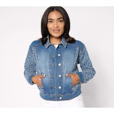 LOGO Lab by Lori Goldstein Denim Jacket with ...