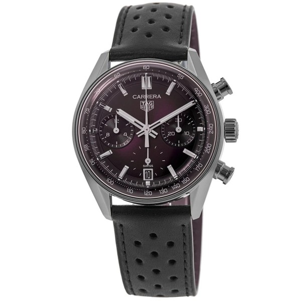New Tag Heuer Carrera Chronograph Automatic Purple Men's Watch CBS2219.FC6607