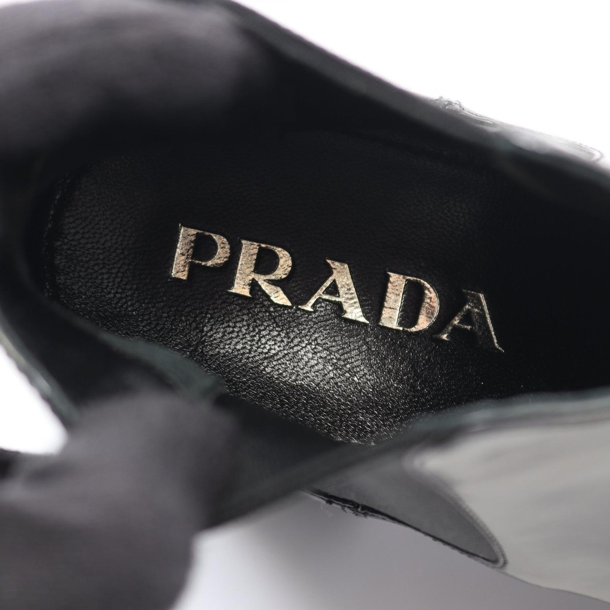 PRADA short Boots Shoes Patent leather Black Used Women #37 | eBay