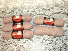 5 skeins RED HEART PREMIER 4 ply 3 oz yarn No Dye Lot Cinnamon Heather Rose Pink