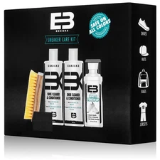 EBkicks Shoe Cleaner Kit with Bottle and Brush + 2 sponge & white touch up Fo...