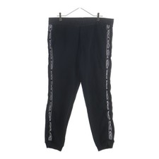 MONCLER 21AW PANTALONE Side Tape Logo Cotton Sweatpants G20918H00007 Black Used