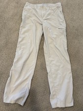 Columbia PFG Omni Shade Pants Womens 8 Beige Nylon Fishing Hiking Outdoor 6-8