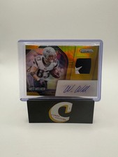 2025 Panini Prizm Wes Welker Gold 03/10 Patch Auto RARE