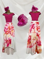 COAST ICONS & JOHN LEWIS Size 10 Mother Of The Bride Outfit Skirt Top Fascinator