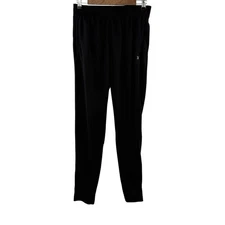 Xersion Men Black Train Tricot Tapered Pant Size S Quick Dry Athletic