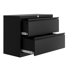 2-Drawer Lateral File Cabinet with Lock, Heavy Duty Metal Filing Cabinet for ...
