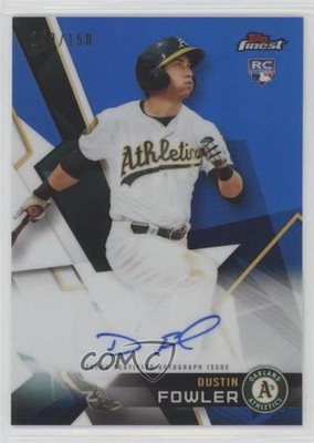 2018 Topps Finest Blue Refractor /150 Dustin Fowler #FA-DF Rookie Auto RC 2f9