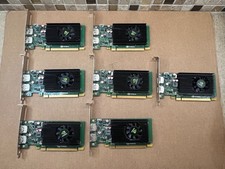 Lot of 7 NVIDIA Quadro NVS 310 1GB DDR3 Dual DP Full Height Graphics Card