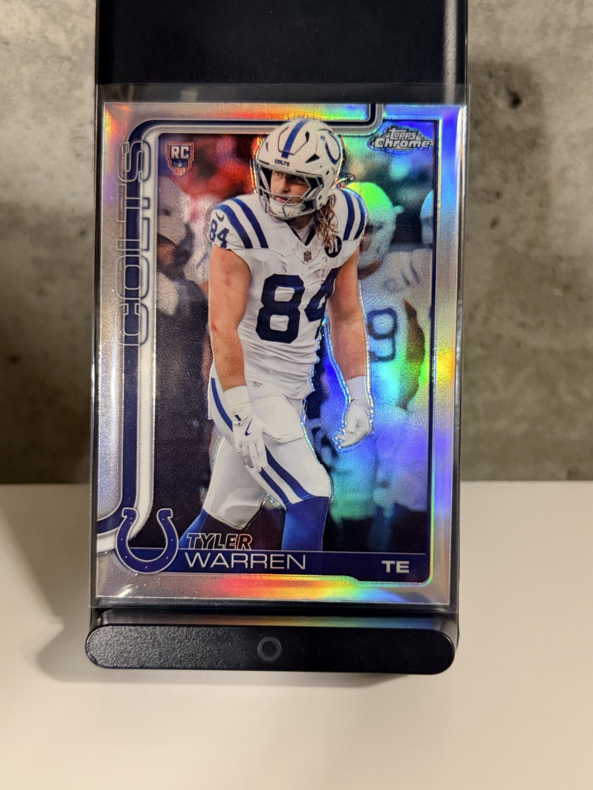 2025 Topps Chrome Rookies Tyler Warren Indianapolis Colts RC Refractor #346