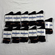 Bomba  s Crew Socks Black Blue Orange Striped Kids XS Unisex NWT Lot Of 11 Pair