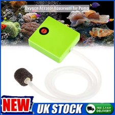 Mini Bubble Air Stone Aerator Fish Tank Silent Hydroponic Oxygen Pump Aquarium