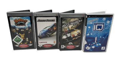 4x Sony PSP Need For Speed Most Wanted Ridge Racer IQ Practical Ratchet Clank