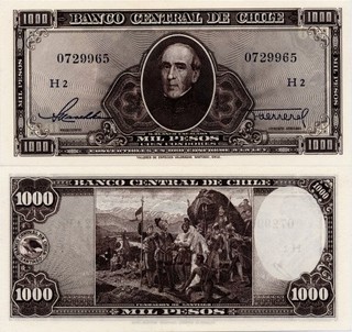 Chile 1000 Pesos ND(1947 ) UNC P116