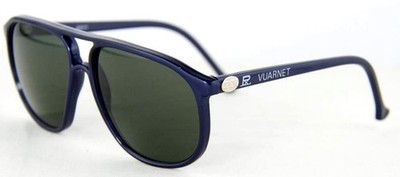 259$ Vintage Vuarnet 117 4017 Blue Sunglasses PX3000 Green Mineral Glass Lens