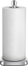 Secure Grip Paper Towel Holder Countertop, Easy to Tear with One-Hand, Stainless