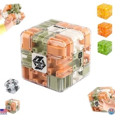 Large 3D Labyrinth Puzzle Maze Cube - Engaging Brain Teaser for Kids & Adults