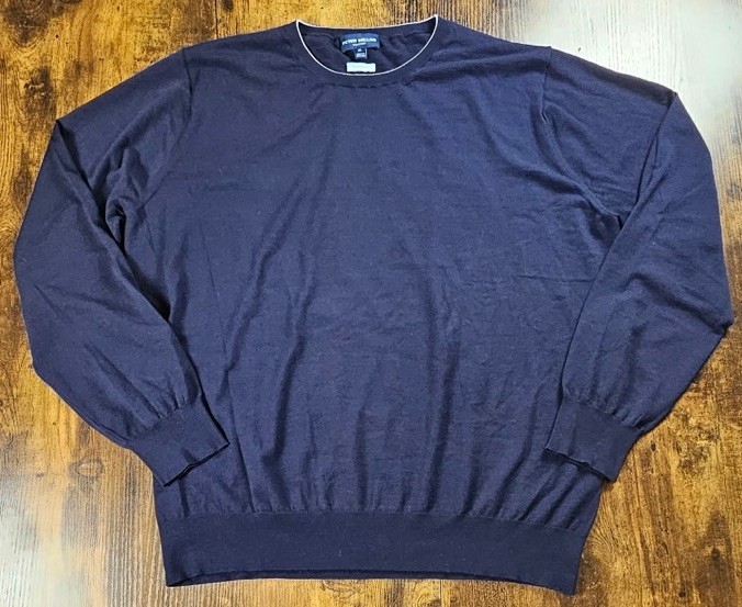 PETER MILLAR Navy Excursionist Flex Wool Blend Cr… - image 1